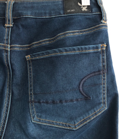 American Eagle Super Super Stretch Jegging Blue 8 - Picture 5 of 9